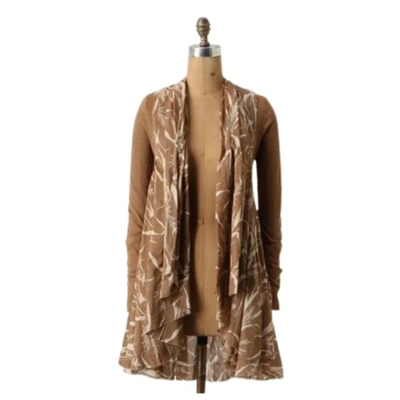 🌻 host pick Anthropologie Knitted and Knotted Recall the Willow Cardigan Sweater - Picture 3 of 15